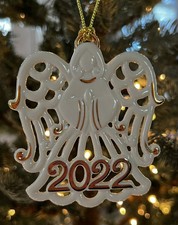 Lenox Pierced Christmas Angel Porcelain 2022 Ornament. picture
