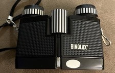 Vintage BINOLUX KC-820 J-B46 8X20 Compact Binoculars w/Case picture