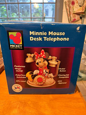 Vintage Disney Minnie Mouse Desk Telephone – Mickey Unlimited – New in Original picture