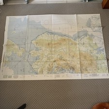 Vintage 1965 Alaska Canada Air Navigation Chart U.S. Navy V30-2 picture