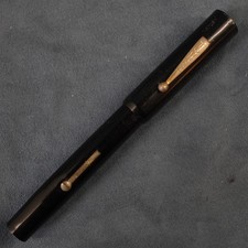 Vintage Townsend Oversized Black Resin Fountain Pen w/14k Nib, For Parts/Repair picture