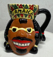 Vintage Jamaica Rastafarian Coffee tea Mug Cup Hand Painted Ceramic Handle hot picture