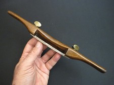 Vtg “W. JOHNSON” Adjustable Blade Wood Spokeshave Scraper Antique Rare Farm Tool picture