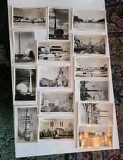 1939 New York World's Fair 12/15 Postcard Set  Black & White Photo Views 1 Set + picture