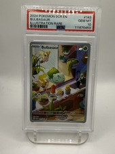 Bulbasaur 143/142 Sv07: Stellar Crown Holo PSA 10 picture