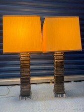 ROBERT KUO  Cooper REPOUSSE RARE, MUSEUM WORTHY LAMPS picture