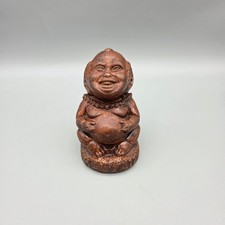 Vintage Coco Joes Hawaii Laki Lucky Menehune Figure Hapa Wood Good Luck Charm 4