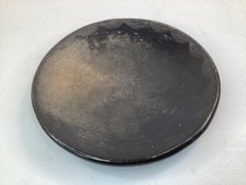 6.5” Maria Martinez Marie San Ildefonso Black Pottery Plate (A3) picture