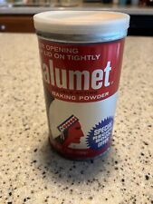 VTG CALUMET BAKING POWDER CAN TIN 7 OZ. GENERAL FOODS with LID  picture