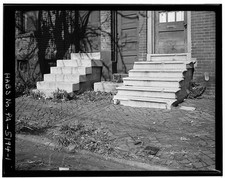 Photo:Philadelphia PA Queen Street Stoops 1900s Brick Rowhouses picture