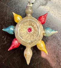Antique German Blown Glass Fantasy Star Christmas Sputnik Ornament picture