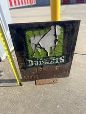 Vintage Jesse Holtzman Polled Dorsets Sheep Farm Sign Westgate Iowa Metal picture