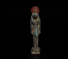 Authentic Ancient Egyptian Antique Rare God Horus Statue Figurine BC picture
