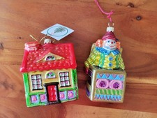 VTG 2000 Spode Blown Glass Christmas Tree Ornaments on The Tree Collection 12&18 picture