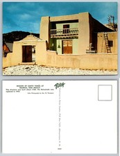 Mission Santo Tomás Trampas New Mexico Pelley Vintage Postcard c1940s-60s picture