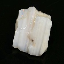 Clean Pink Spencer Idaho Opal Rough With Two Different Patterned Color Bars picture