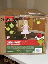 Gemmy 4ft Animated Cindy Lou Who Christmas Dr. Seuss Musical Animatronic Grinch picture