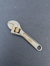 Miniature Adjustable Wrench Keychain Size Japan Gold Tone 2
