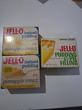 Vintage 1960s Jell-O Instant Pudding Sealed Unopened Box Lot Of 3 picture