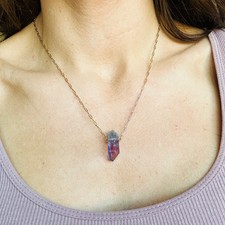 Blue/Purple Amethyst Necklace picture