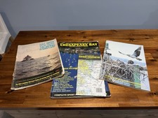 Vintage Chesapeake Bay Maryland Boating Fishing Maps Chartbook Lot picture
