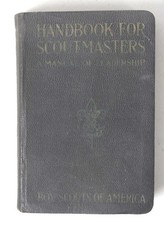 1920 Handbook for Scoutmasters BSA Boy Scouts Manual 2nd Imprint Vintage Worn picture