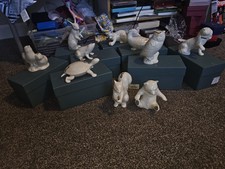 Lot of 10 Lenox Fine Porcelain Animals Plus 2 Ornaments picture