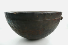 Antique Wooden Large African Bowl 12