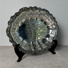 Vintage International Silver Countess Silverplate Tray Ornate Serving Bowl picture