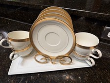 Set Of 4 Mikasa Palatial Gold Cup And Saucer Set Vintage L3234 Thailand  picture