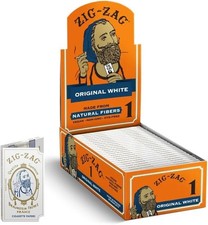 Zig Zag Original White Rolling Papers 24 Booklet (32 Paper Each) -Free Shipping picture
