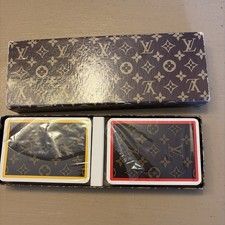  Vtg 1970s Louis Vuitton Monogram Double Deck Playing Cards never used picture