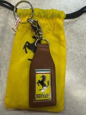 Ferrari BROWN Leather Keyring / Ferrari Key Holder ** SEALED ** 70003777 picture