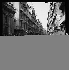 Photo:Madrid Spain 1960s Calle de Preciados Street Scene Shops picture