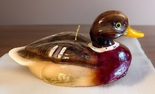 Vintage 1980 Mallard Duck Candle Decor  picture