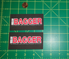 X2 SMALL BAGGER Sticker Decal OLD STOCK ORIGINAL RACING picture