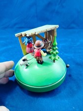 intage German Erzgebirge Thorens Music Box Ihr Kinderlein Kommet Nativity works picture