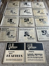 Posters Brown Derby Originals Signed, Norton, Akron 14pc Herman,Hampton,Dorsey, picture
