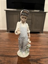 RARE Lladro 6472 Black Legacy GARDENING BUDDIES With Original Box & Inserts picture