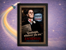 Framed Zacherley For President Goodnight Whatever You Are Horror Host Art picture