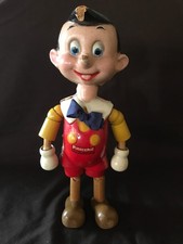 Vntg. 1930's Disney Pinoccio Doll-Jointed Wood & Composite-11 Inch-Ideal Toy Co. picture