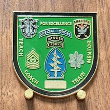 1st Battalion 1st Special Warfare Training Group (Airborne) Challenge Coin W#8 picture