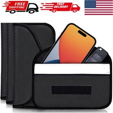 Smart Signal Blocking Wallet - 4 Pack of Faraday Bags for Safety & Privacy picture