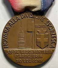 NOVARA ALLA DIVISIONE SFORZESCA 30° BTG. CC.NN. MEDAGLIA CAMPAGNA DI GRECIA 1941 picture