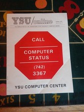 Vintage YSU / Online Summer 1981 Newsletter of The YSU Computer Center picture