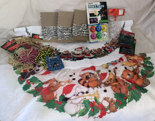 Great Lot  Vintage  Christmas  Items  Tree Skirts  Tinsel ... picture
