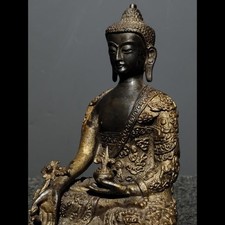 Old Chinese Buddhism Bronze 9
