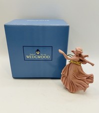 Vintage 1997 Wedgwood Pink Jasperware “Dancing Hours” Ornament Figurine  w/ Box picture