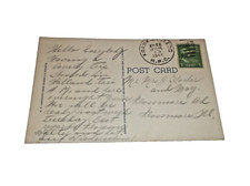 1941 ANN ARBOR FRANKFORT & TOLEDO TRAIN #52 RPO HANDLED POST CARD picture