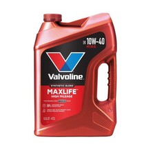 High Mileage 10W-40 Synthetic Blend Motor Oil 5 Quarts for Older Engines picture